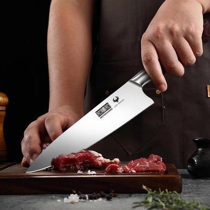 3PCS Kitchen Knife Set, Ultra Sharp Chef/Santoku/Paring Knives | Professional Japanese High Carbon Steel Cooking Knife Set with Ergonomic Wood Handle, Ideal Gift for Family and Restaurant5
