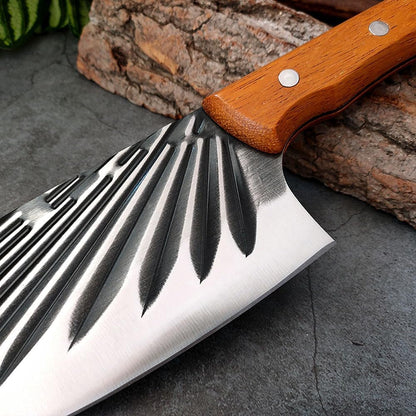Meat Cleaver,Cleaver Knife 7 Inch Stainless Steel Chef Knife Professional Kitchen Knives Meat Vege Slicer Sharp Cooking Knife Handmade Wood Handle5