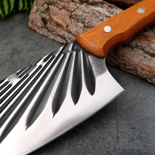Meat Cleaver,Cleaver Knife 7 Inch Stainless Steel Chef Knife Professional Kitchen Knives Meat Vege Slicer Sharp Cooking Knife Handmade Wood Handle5