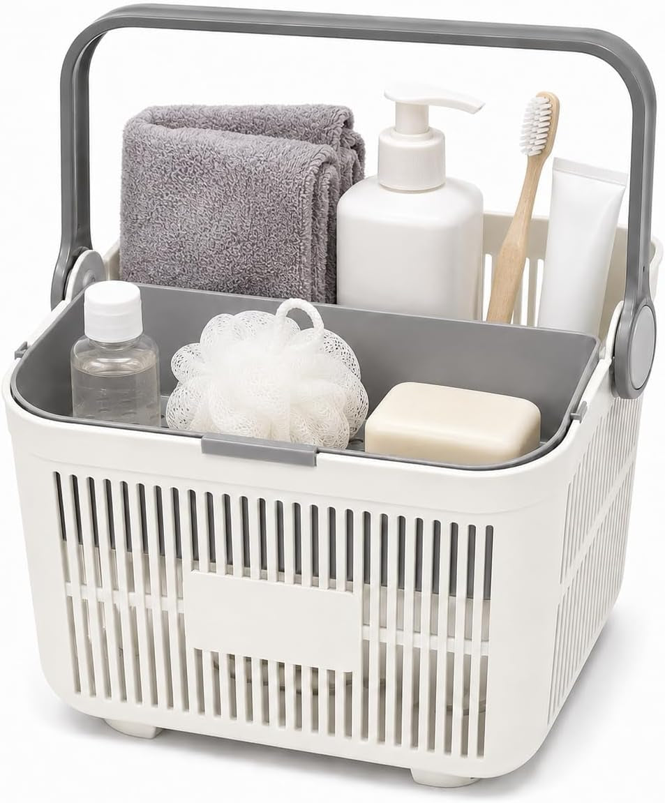 shower-caddy-portable-plastic-basket-for-dorm-drain-holes