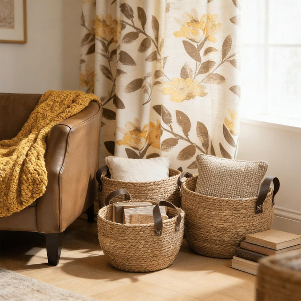 GIB round Seagrass Storage Baskets Woven Wicker Planter Baskets for Decor4