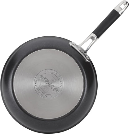Smart Stack Hard-Anodized Nonstick Frying Pan Set, 10 & 12-Inch | Durable Skillet Set, Stackable Design for Easy Storage, Durable Construction, in Black12