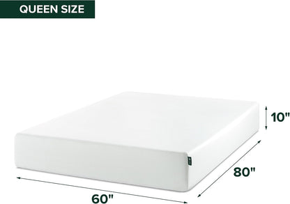 Memory Foam 10 Inch Green Tea Mattress, Queen2