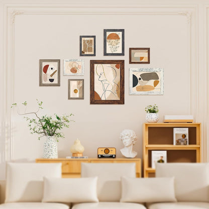 5X7 Picture Frame Set of 4, 5 X 7 Wooden Photo Frames with High Definition Plexiglass, 5 by 7 Frames for Wall or Tabletop, Horizontal or Vertical Display2