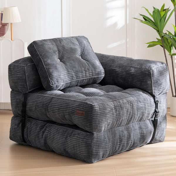 Folding Sofa Bed, Convertible Chair Bed with Pillow1