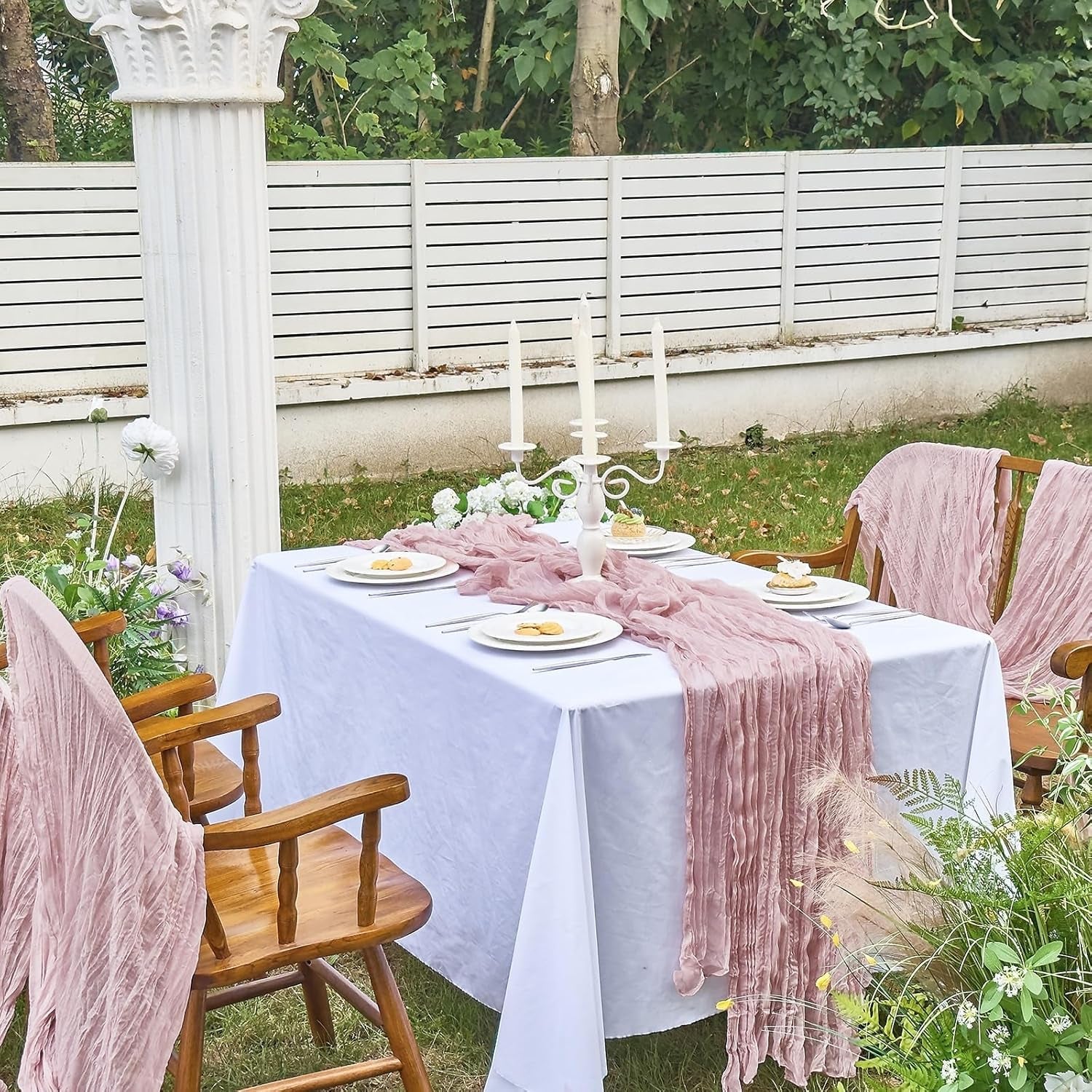 dusty-pink-table-runner-120-inches-for-birthday-party-home-decor-2-pcs-boho-gauze-10ft-cheesecloth-table-runners-for-wedding-baby-shower-decorations-summer-garden-farmhouse