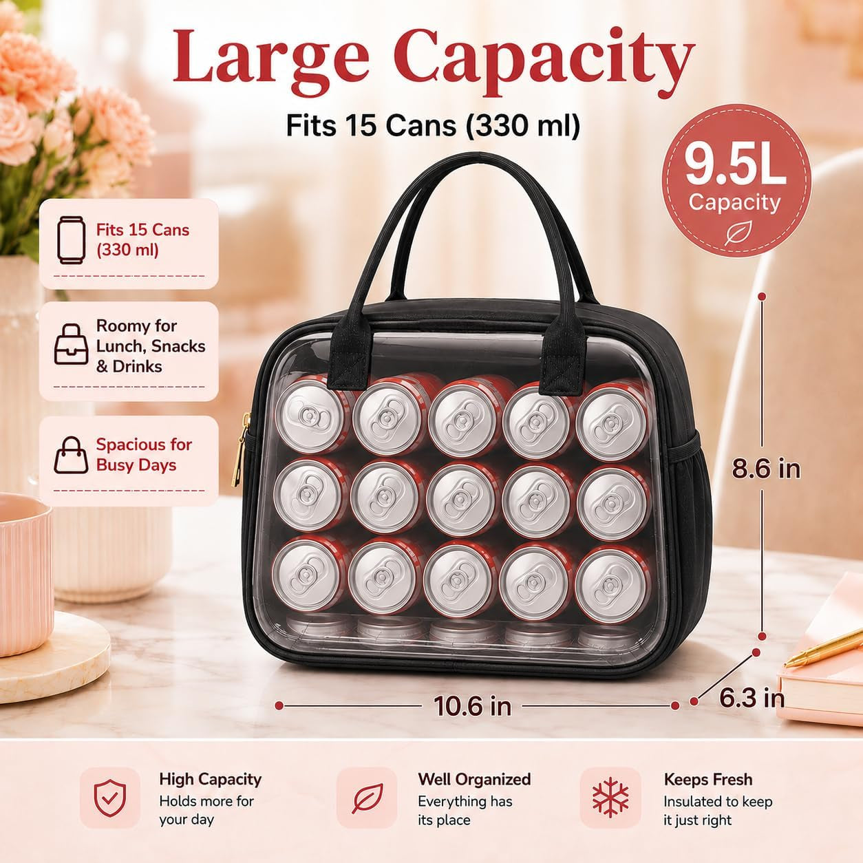 lunch-box-for-women-insulated-lunch-bag-lunchbox-cooler-thermal-leakproof-quilted-reusable-lunch-tote-bag-for-work-school-travel-picnic-black