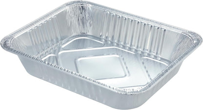 Aluminum Pans 9X13 Disposable Foil Pans (10 Pack) Half Size Deep Steam Table Pans Extra Thick for Baking, Cooking, Roasting, Heating, Serving & Lining Steam-Table Trays4