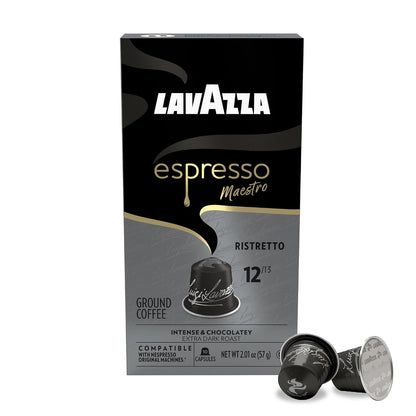 Lavazza Espresso Maestro Ristretto Aluminum Capsules Compatible with Nespresso* Original Machines, Dark Espresso Roast, Arabica and Robusta Blend (60 Capsules)2