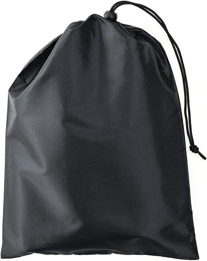 Shower Bag Tote, Mesh Caddy Toiletry Organizer 12”L X 9”W, Compact and Lightweight with Suction Cup, Cord for Hanging, Zipper and Drawstring Pouch 14”L X 10”W, Black4