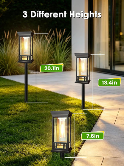 10 Pack Solar Pathway Lights Outdoor Waterproof, Garden Lights7