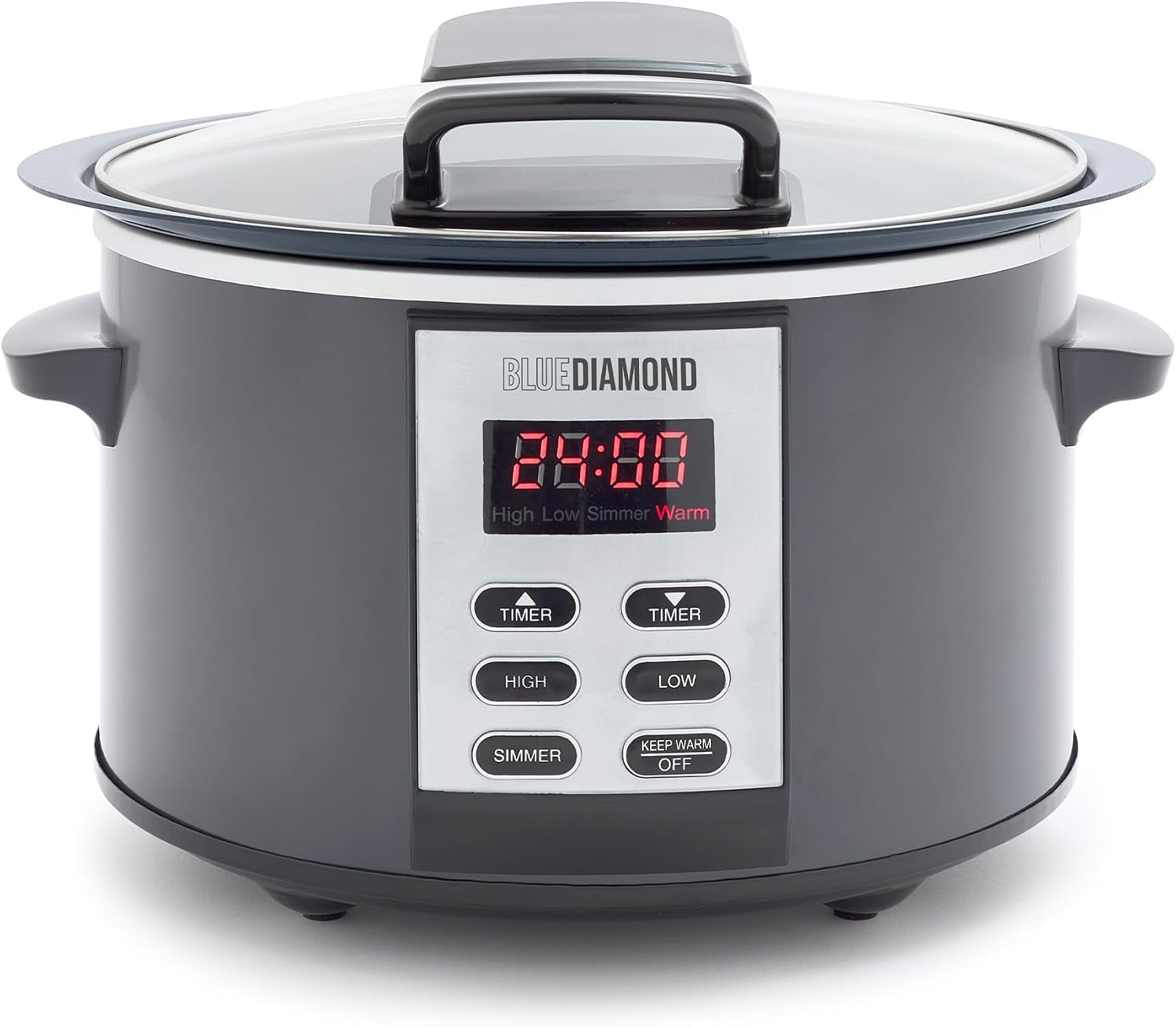 5qt-hinged-lid-nonstick-pfas-free-ceramic-slow-cooker-dishwasher-safe-removeable-crock-4-presets-including-delay-and-keep-warm-graphite