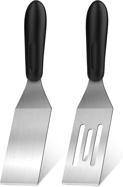 Stainless Steel Mini Spatula (2Pc),Small Turners for Cake Brownies Pancakes1