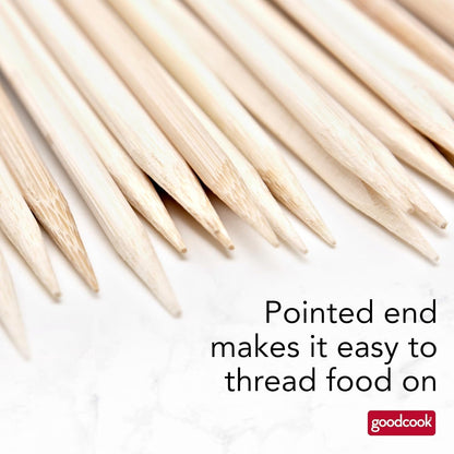 Everyday 12-Inch Bamboo Skewers, 100-Count, Wooden Skewers for Grilling, Shish Kabob, BBQ, and Kebabs, Durable Single-Point Ends, Versatile Skewer Sticks for Cooking and Crafts2