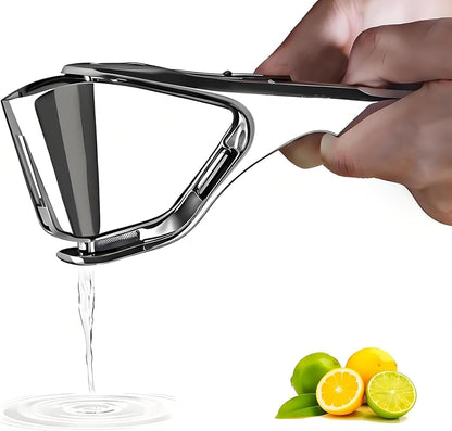 Heavy Duty Lemon Squeezer Stainless Steel - Max Extraction Manual Juicer - Easy Squeeze Fold-Flat Lime Citrus Handheld Juice Extractor1