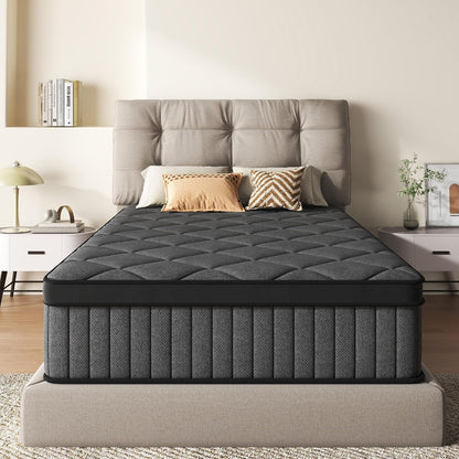 Hybrid Twin Mattress 12 Inch for Pressure Relief, Medium Firm1