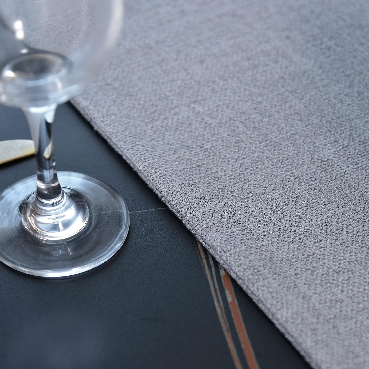 soft-caddice-faux-linen-table-runner-cloth-2-side-for-kitchen-family-dinners-or-gatherings-indoor-or-outdoor-parties-everyday-use-12-x-108-seats-8-10-people-grey