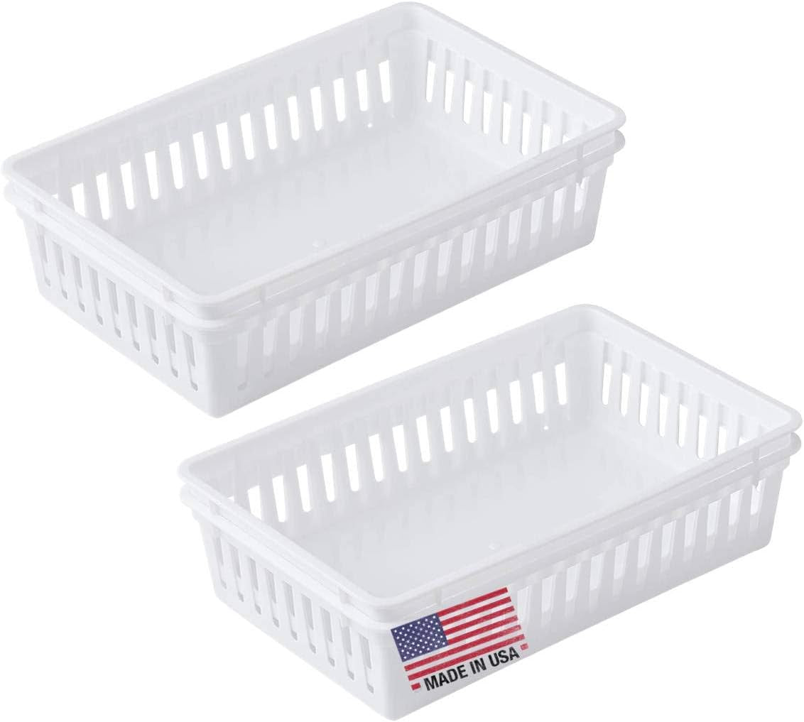 plastic-bin-baskets-for-organizing-white-storage-tray-rectangle-9-x-6-x-2-pack-of-4-made-in-usa