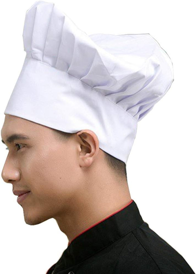 chef-hat-adult-adjustable-elastic-baker-kitchen-cooking-chef-cap