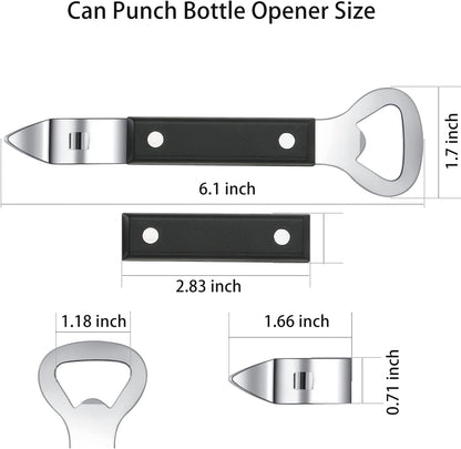 Can Punch Bottle Opener, Manual Stainless Steel Can Opener 1 Pack3