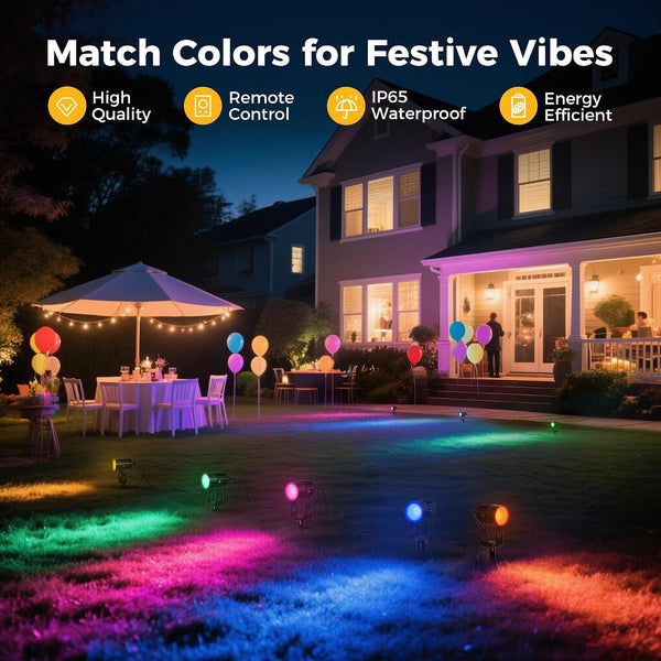 RGB Dusk to Dawn Low Voltage Landscape Lighting Remote 6 Pack4