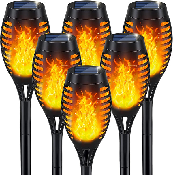 Solar Torch Light with Flickering Flame for Halloween Decorations1