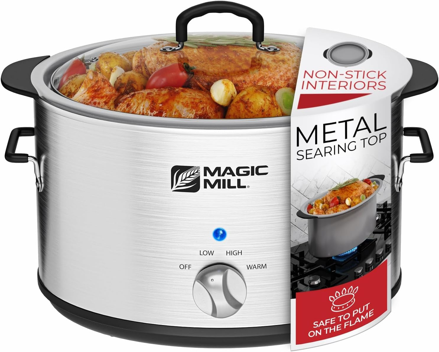 slow-cooker-10-quart-extra-large-non-stick-metal-searing-pot-transparent-tempered-glass-lid-multipurpose-lightweight-slow-cookers-pot-is-safe-to-put-the-on-the-flame-dishwasher-safe