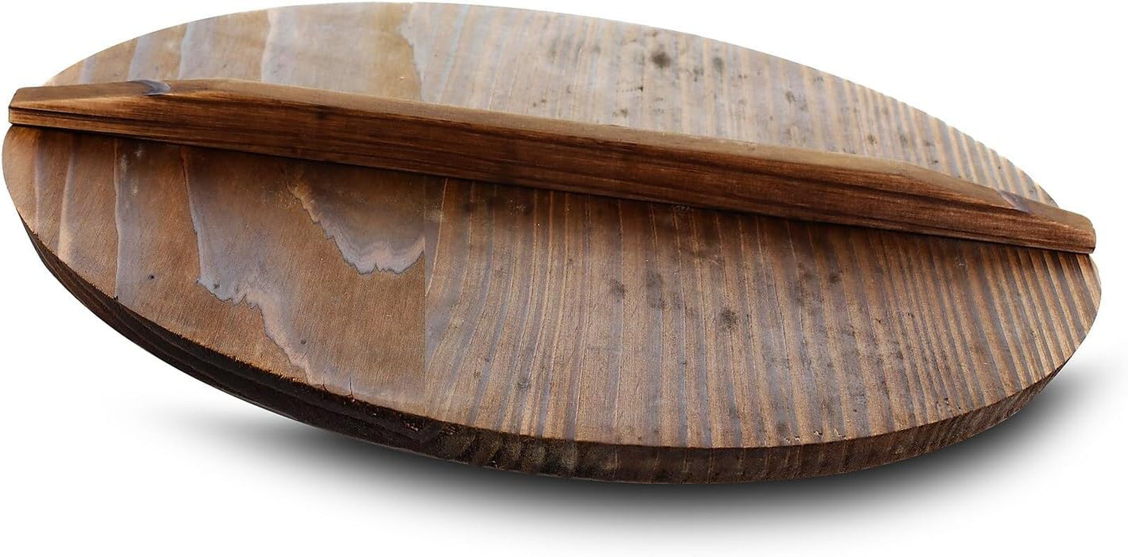 megachef-2-piece-14-inch-heavy-duty-cast-iron-wok-with-wood-lid