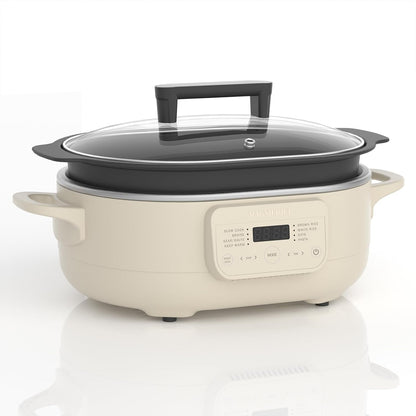 MAGNIFIQUE 6 Quart Multi-Cooker with 8-In-1 Casserole Programmable Slow Cooker, Dutch Oven, Pasta, Nonstick, Oven Safe Pot to 500°F Oatmeal1