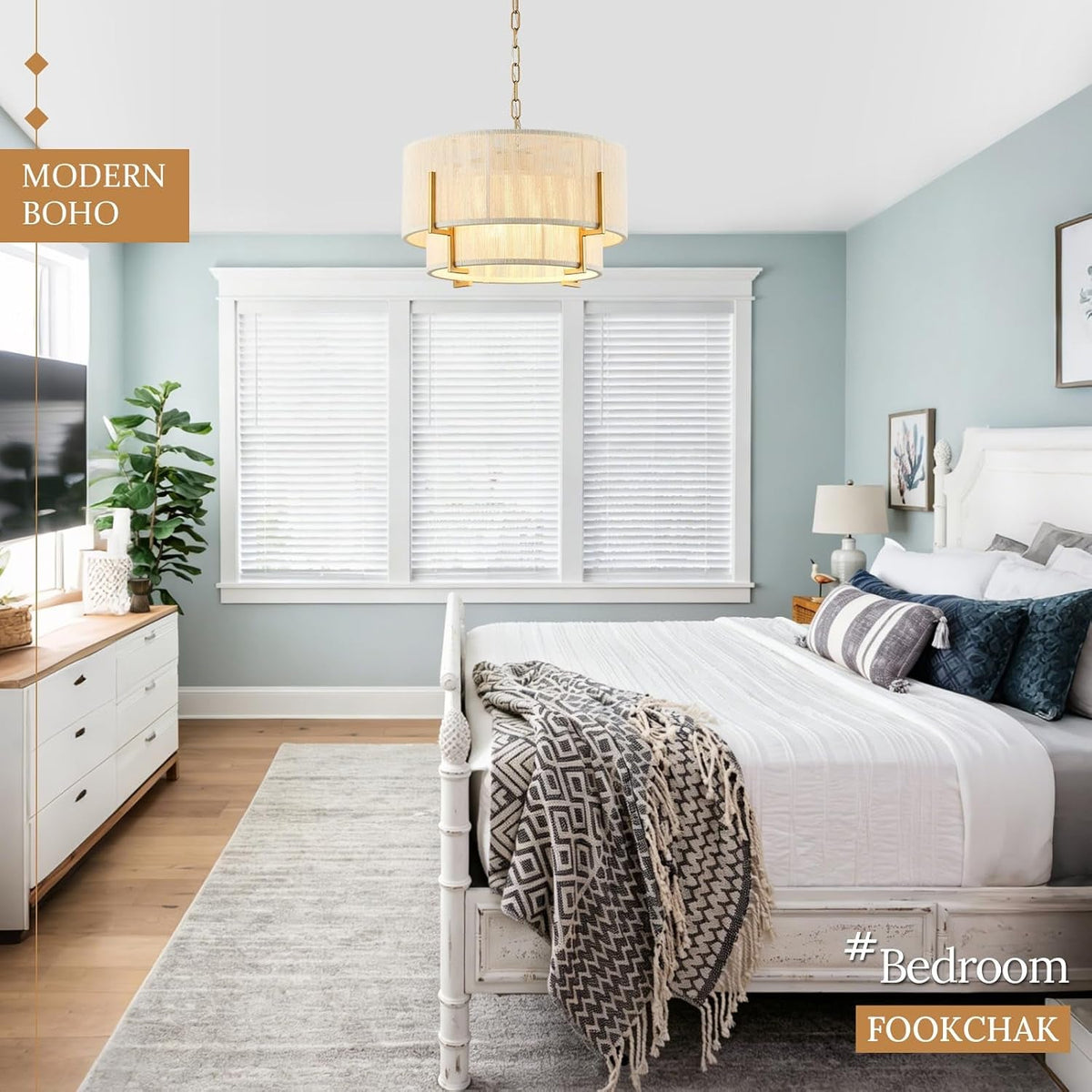 18-white-woven-with-metal-frame-rattan-chandelier