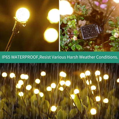 Solar Lights Outdoor Waterproof 4 Pack of 32 Leds Garden Patio Firefly Decoration Unique Gifts Women Grandparents4