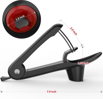 Cherry Pitter -  Stainless Steel Cherries Pitter Tool Cherries Corer Cherry Remover for Making Cherry Jam with Lock Design(Black)5