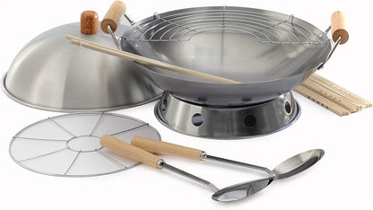 Norpro 10-Piece Wok Set, Silver, 14 Inch1