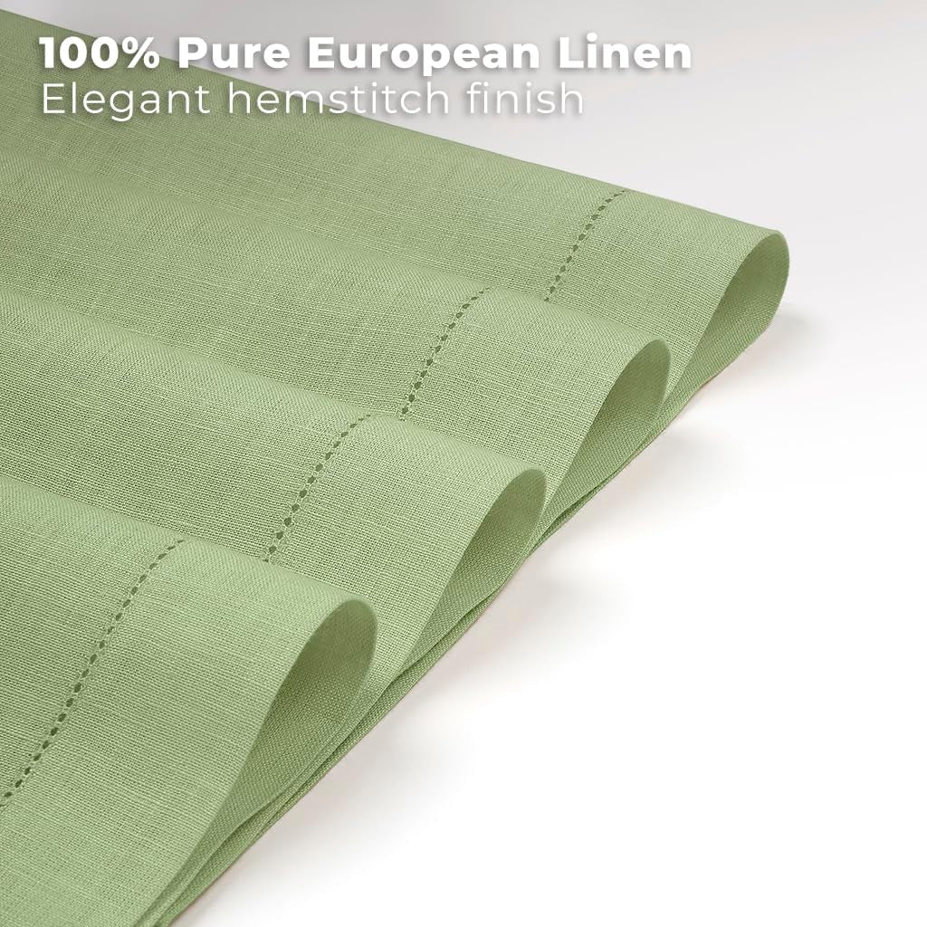 signature-linen™-by-dmoksha-sage-green-placemats-set-of-4-14-x-19-inch-100-pure-linen-table-mats-hemstitch-machine-washable-cloth-placemats-fall-weddings-outdoor-hosting