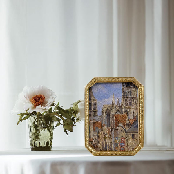 Vintage Picture Frame 4×6 Antique Gold Picture Frame Ornate Photo Frame Tabletop and Wall Hanging Frame with High Definition Glass Front, Wall Decor Art, Photo Gallery3
