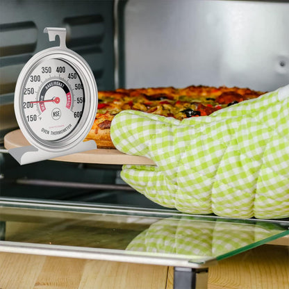 Large 3.5" Oven Thermometer for Gas/Electric Oven with Large Hanger&Base,Safety Leave-In Oven,Easy to Read Number,No Fading Color for Long Time Cooking5