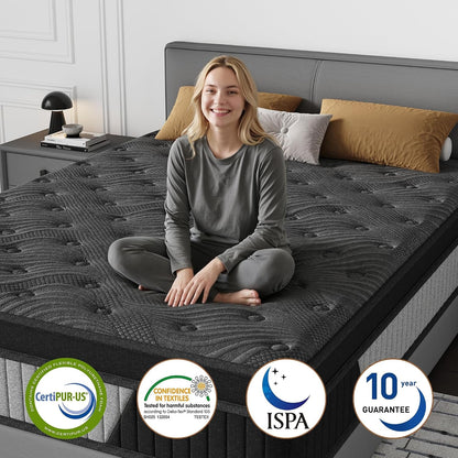 12 Inch Hybrid Mattress -Queen Memory Foam & Individual Pocket Springs3