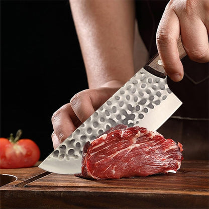 Meat Cleaver, Forged Knife Chinese Butcher Meat Cleaver Boning Slicing Chef Knife Barbecue Kitchen Tools6
