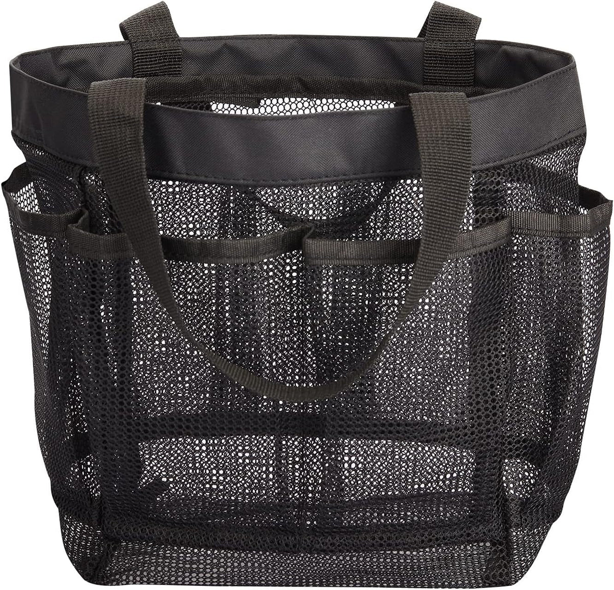 mesh-shower-caddy-tote-bag-8-pockets-hanging-portable-toiletry-bag-for-men-and-women-college-dorm-essentials-quick-dry-bath-organizer-for-college-dorms-gym-camp-black