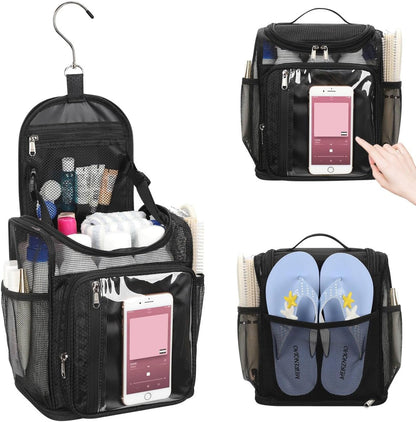 Hanging Shower Caddy Portable - Travel Toiletry Bag for College1
