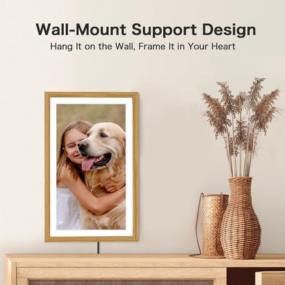 Frameo Digital Picture Frame, Frameo 15.6'' Large Digital Photo Frame Wifi6