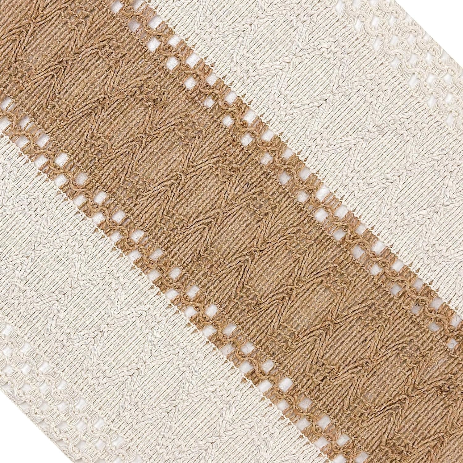 boho-table-runner-for-fall-home-decor-with-tassels-72-inches-farmhouse-rustic-cream-brown-table-runners-for-bohemian-kitchen-summer-dining-table12x72in-fringe-included