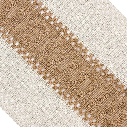 Boho Table Runner for Fall Home Decor with Tassels 72 Inches, Farmhouse Rustic Cream & Brown Table Runners for Bohemian Kitchen Summer Dining Table(12X72In, Fringe Included)9