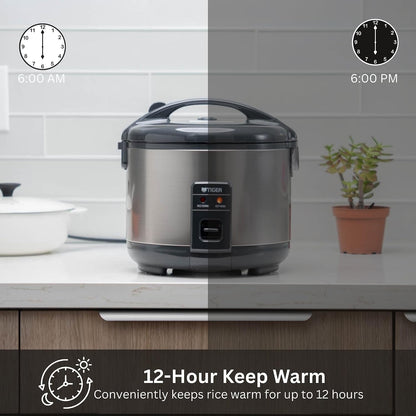 JNP-S55U-US 3 Cup Capacity White Rice Cooker with Non-Stick Inner Pot, Retractable Power Cord, and Keep Warm up to 12 Hours (Urban Satin)6