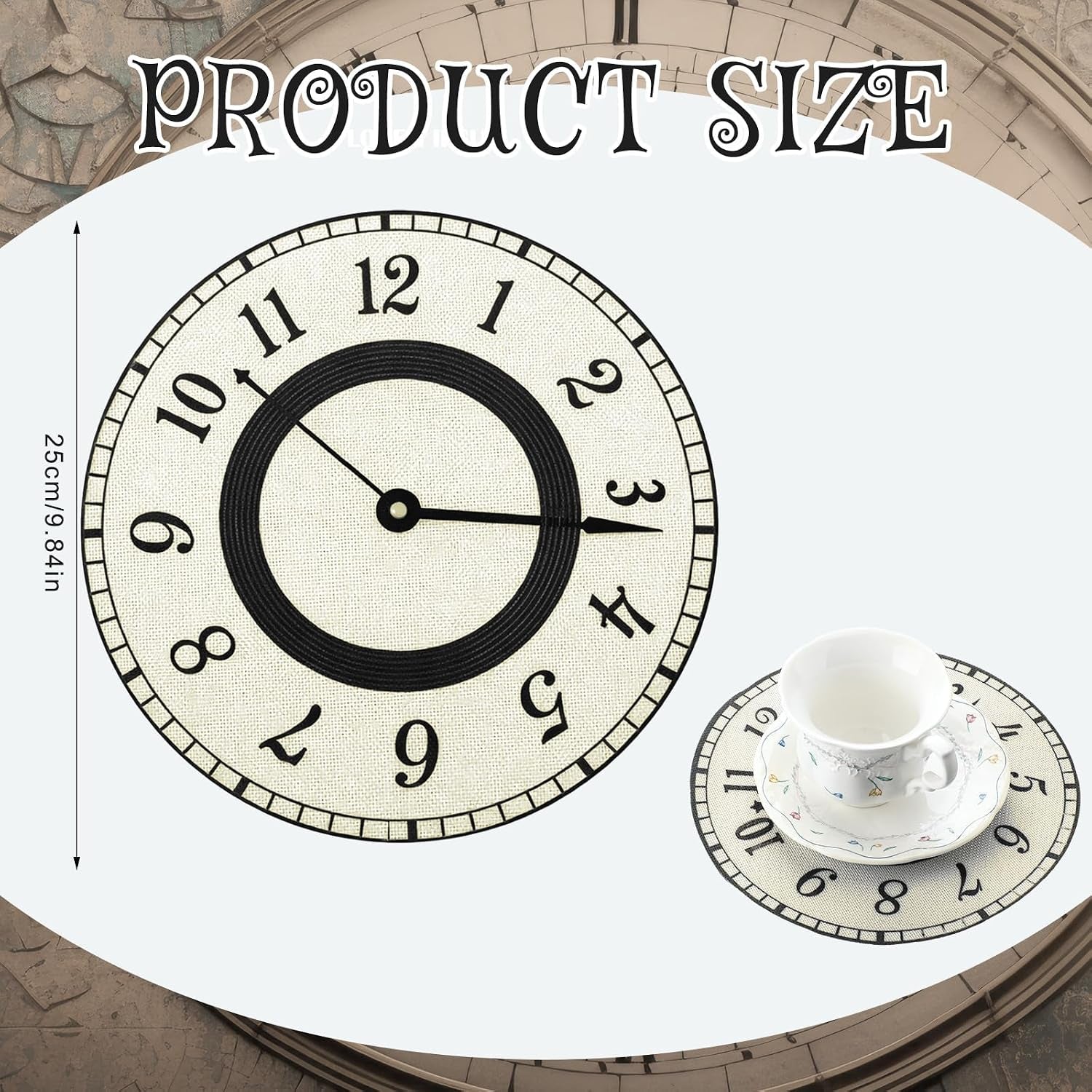 12-pcs-wonderland-tea-party-decoration-clocks-placemats-party-game-table-non-slip-cup-mats-for-dining-kitchen-birthday-baby-shower-decor-supplies
