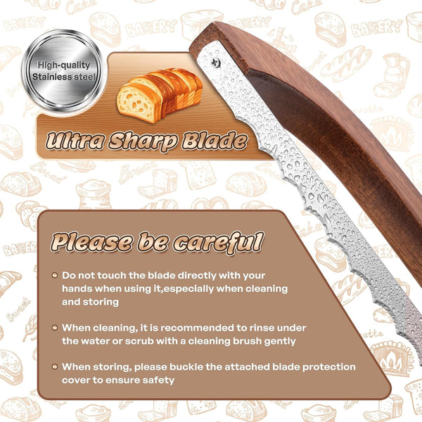 Bread Knife for Homemade Bread 14.5'' Sourdough Bread Knife Bread Knives3