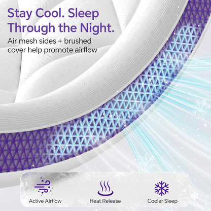 Queen Mattress Topper, Viscose Derived from Bamboo, Pillow Top | Cushioned Support, Breathable Mesh Sides, Memory Foam Blend Fill, Softens Firm Beds, Refreshes Old Beds, Guest Rooms, Rentals3