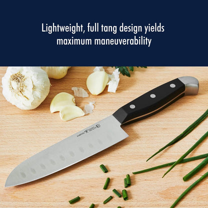 HENCKELS Statement Razor-Sharp 2-Pc Knife Set, Santoku Knife 7 Inch, Paring Knife, German Engineered Informed by 100+ Years of Mastery7