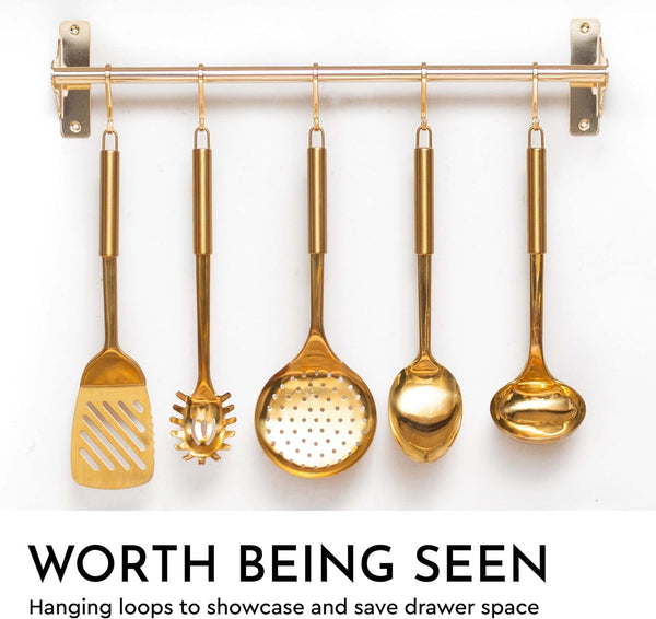 Gold Cooking Utensils Set, 5-Piece5