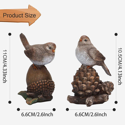 Bird Figurines for Home Decor Handcrafted Shelf & Table Birds Statue, Gift for Mom and Bird Lovers3